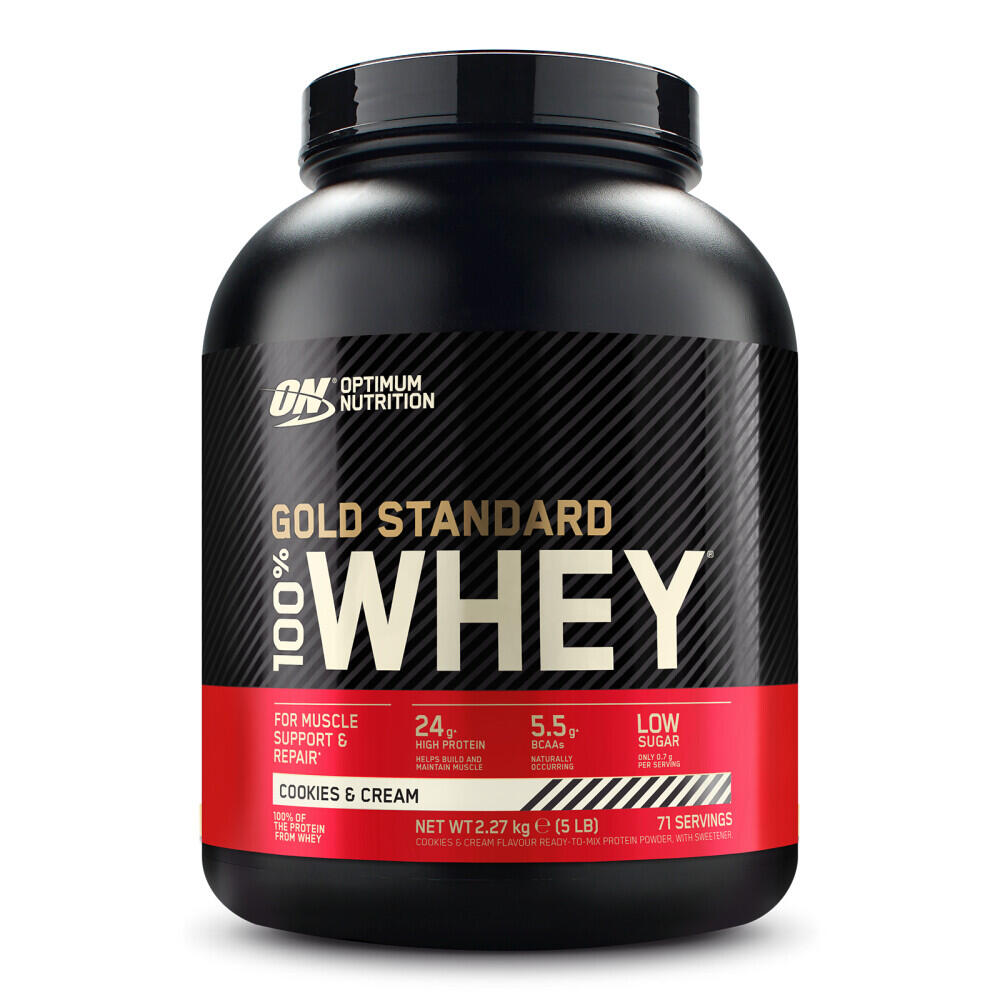 100% Whey Gold Standard - 5 Lb (2,27Kg) Cookies e Creme da Optimum Nutrition