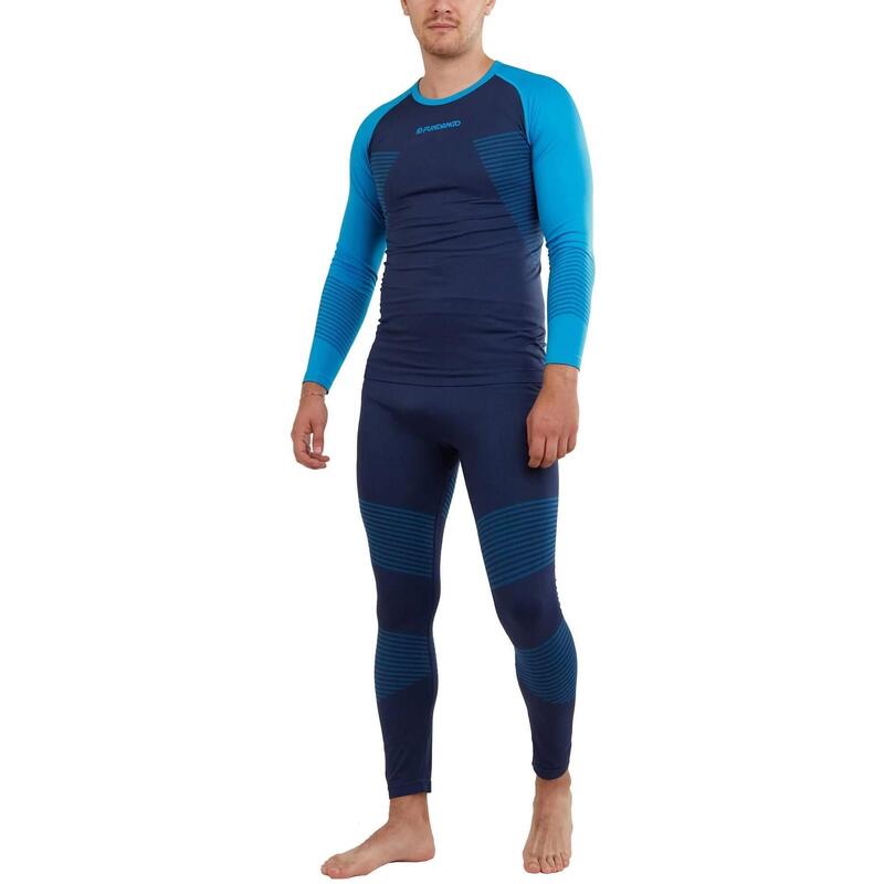 Unterzieh-Set Seamless Baselayer Set Herren - blau