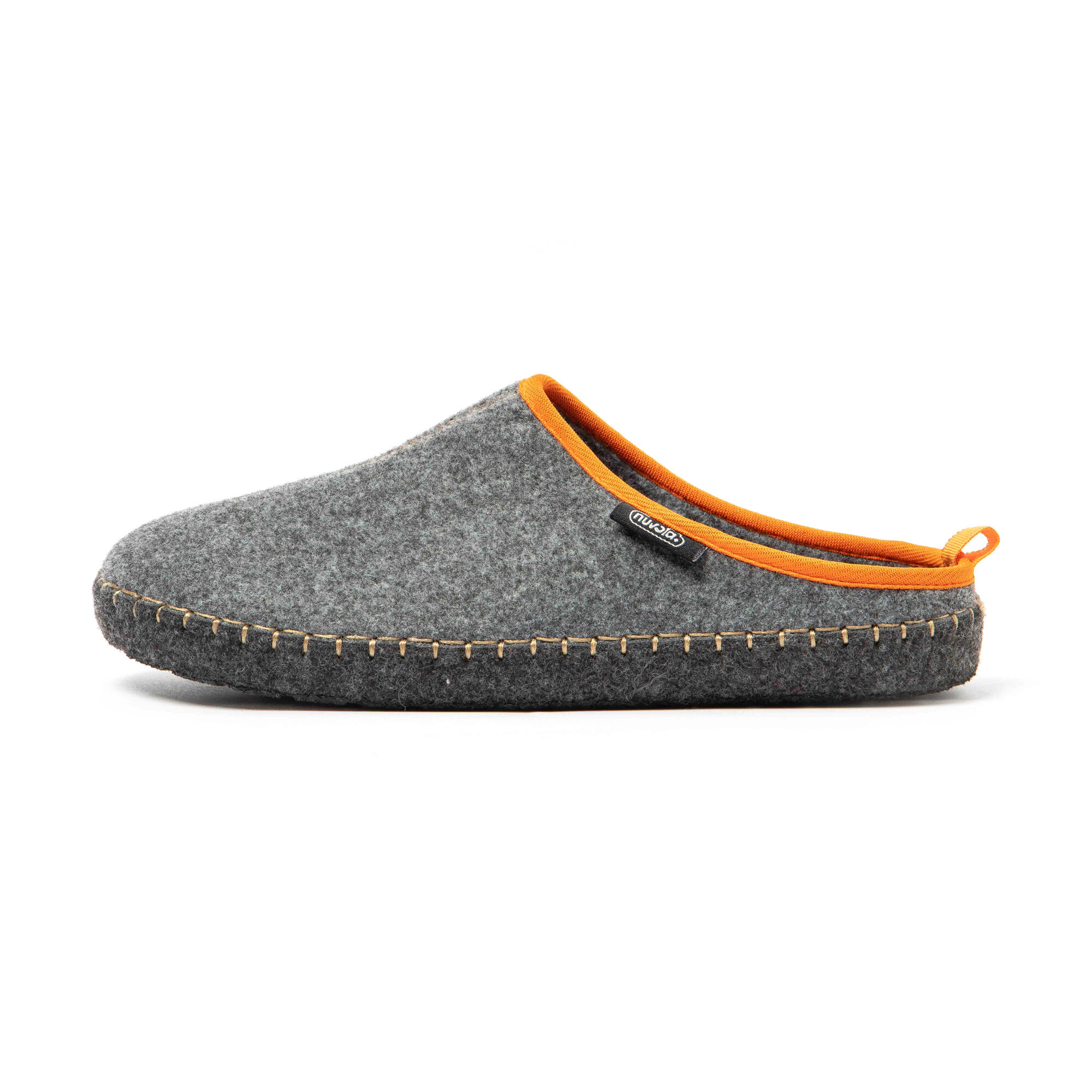 Pantuflas Nuvola gris naranja Acolchadas suela goma 4/7