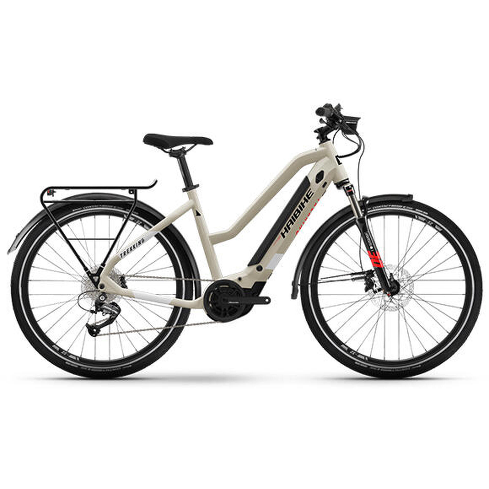 Haibike Trekking 4 Low Damen 9-G Altus Elektrorad i500 Yamaha e-bike RH 44/S