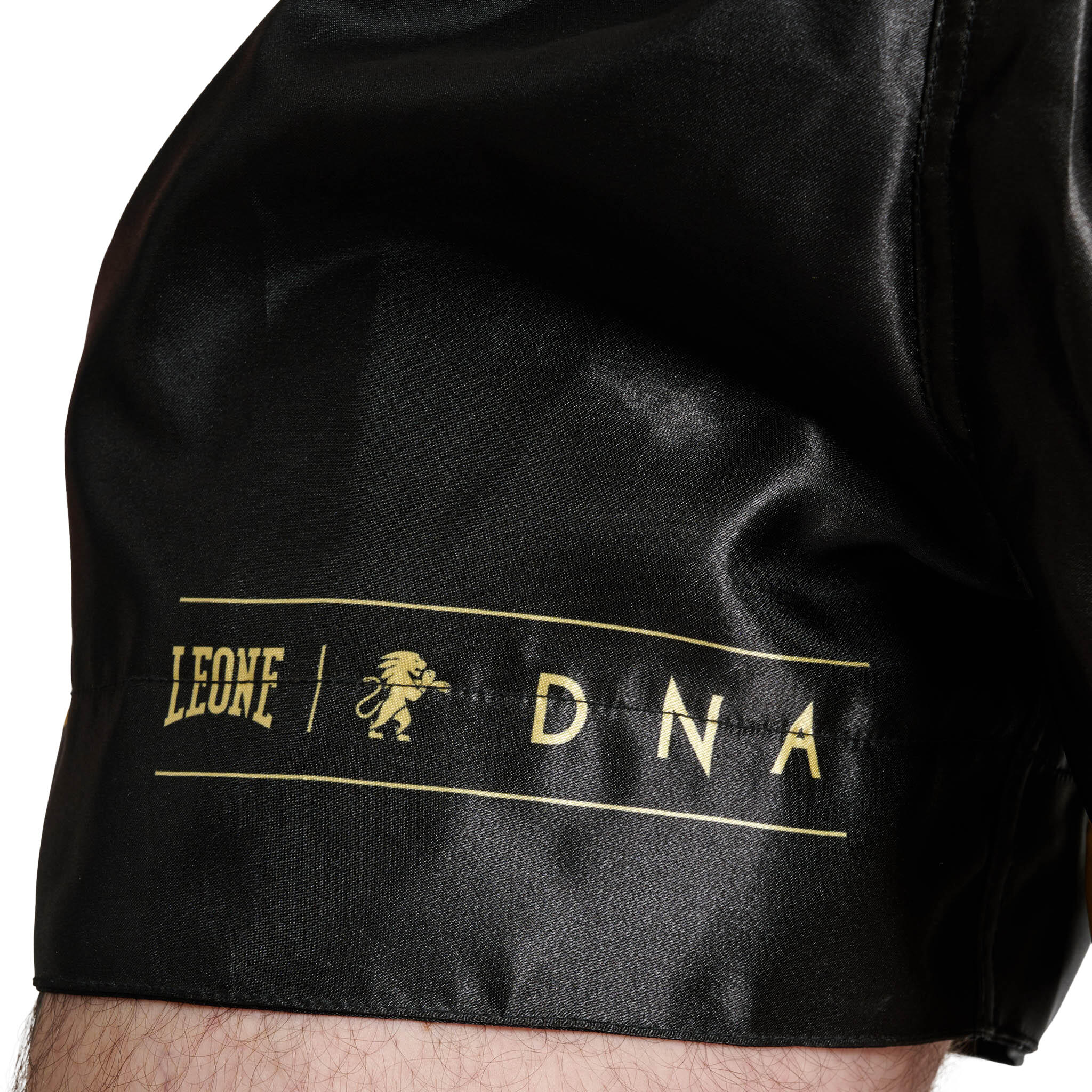 Calções Curto Adulto Kick Boxing Muay Thai Leone 1947 DNA Preto 5/6