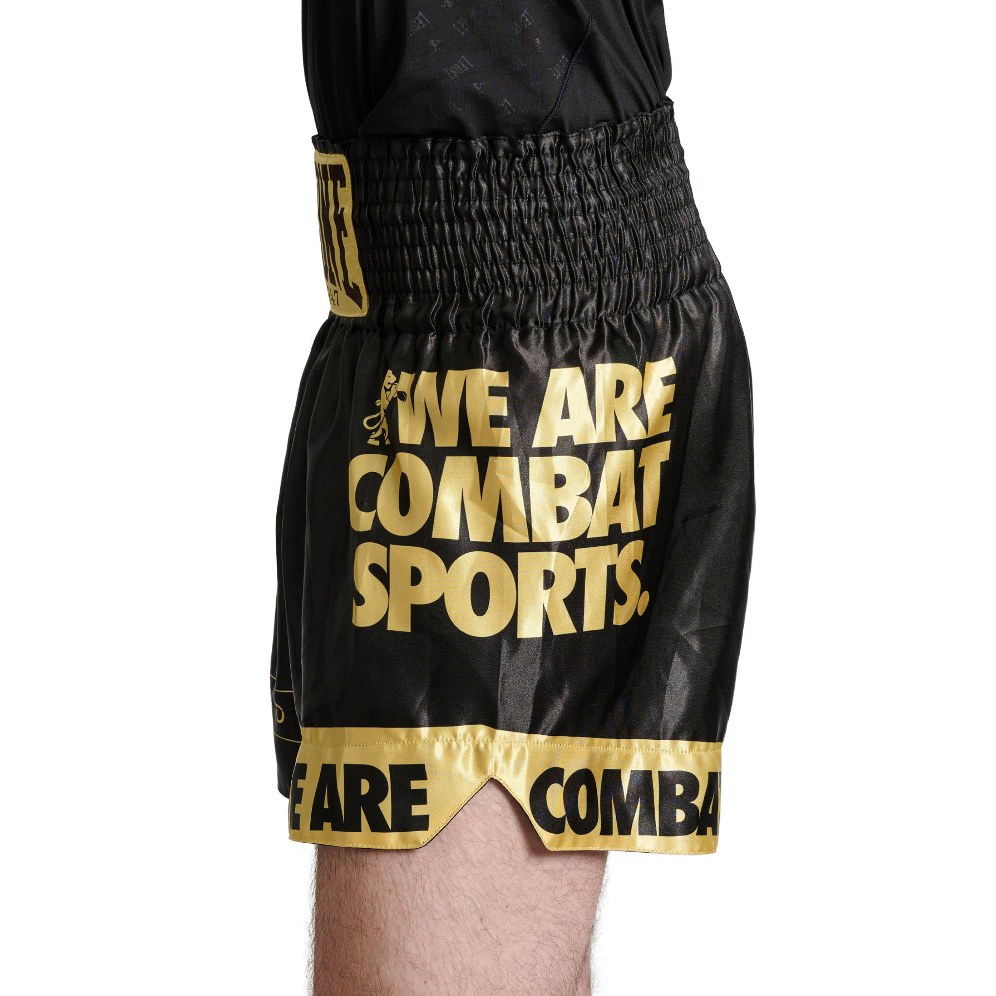 Calções Curto Adulto Kick Boxing Muay Thai Leone 1947 DNA Preto 2/6
