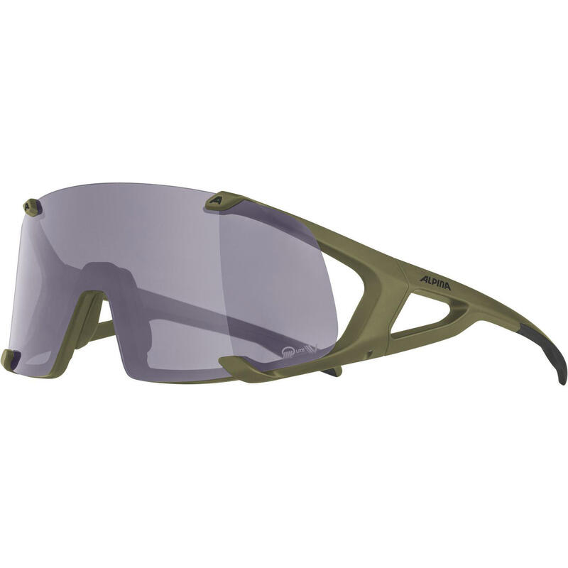 Alpina Bril Hawkeye Q-Lite V Fogstop Olive / Purple Cat.1-3