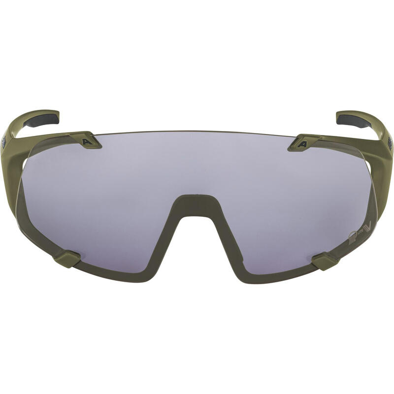 Alpina Bril HAWKEYE Q-LITE V fogstop olive/purple Cat.1-3