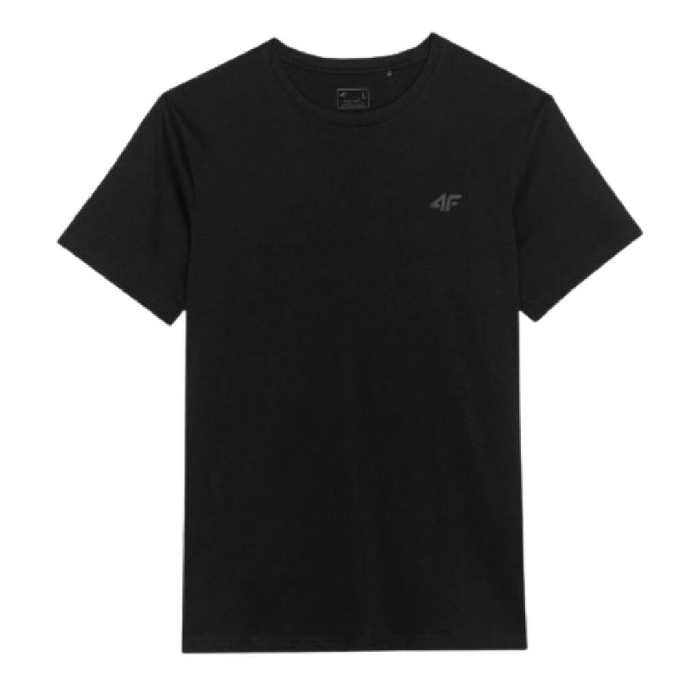 T-shirt simples Fitness para homem 4F. Preto 3/3