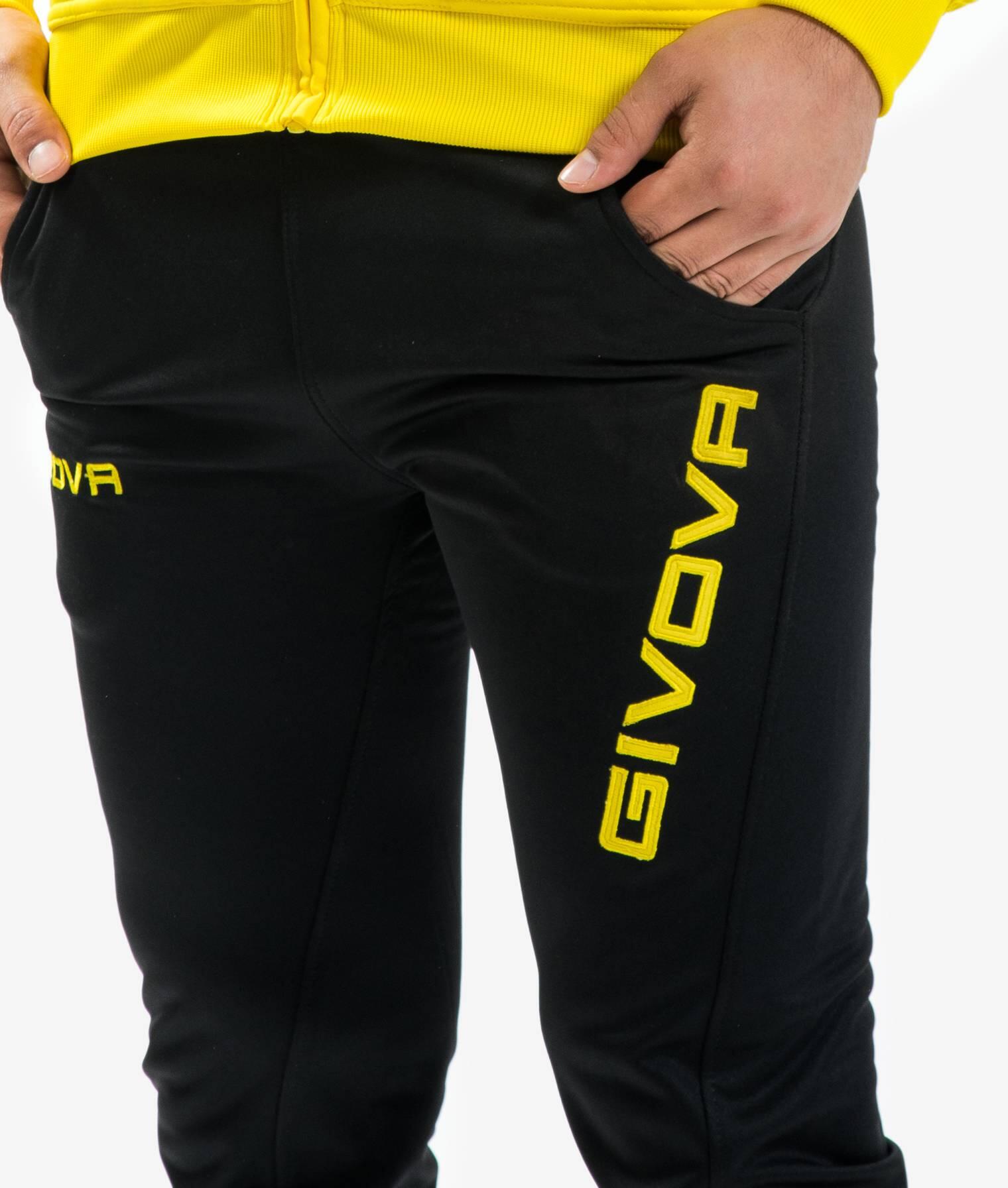 TUTA complete uomo givova giallo/nero 6/6