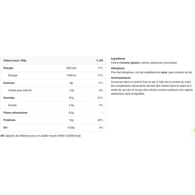 Flocons d'avoine Instant Oats 2.5kg MyProtein