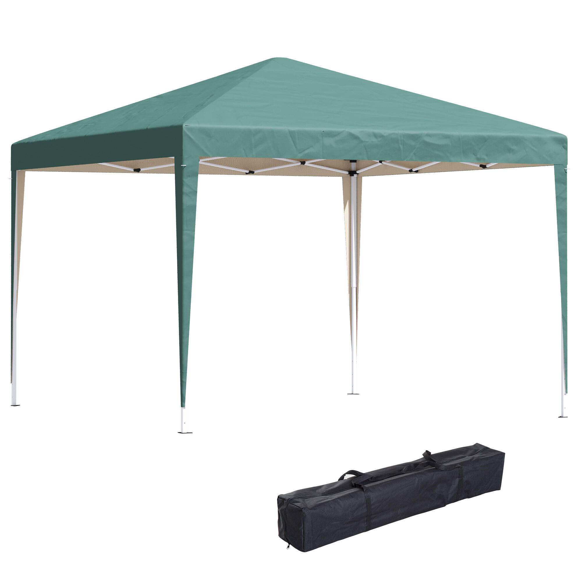Tenda de exterior verde escuro outsunny