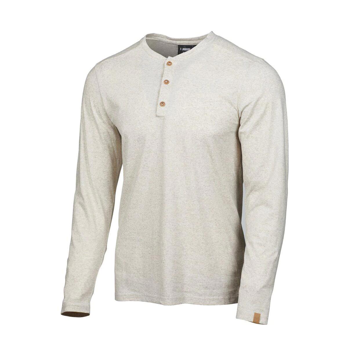 IVANHOEOEFSWEDEN Longsleeve GY Eje hemp Naturmelange voor heren - Biologisch katoen - Beige