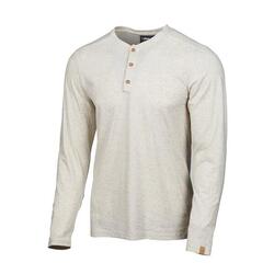 T-shirt manches longues GY Eje Naturmelange pour homme - Beige