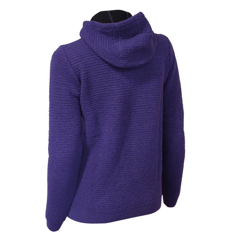 Cardigan en laine Morel Hood FM pour femme - Violet