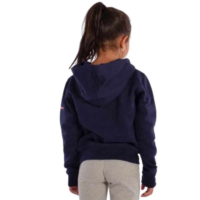 CAMISOLA COM CAPUZ MENINA Algodão SOFTEE GAMES. Azul marinho