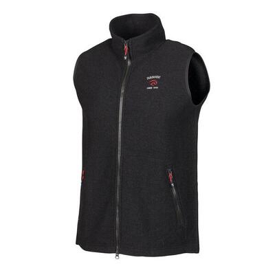 Ärmellose Strickjacke Elton Full Zip für Herren aus Wolle – Schwarz