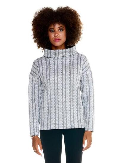 Maglia a treccia Leone donna Greyss