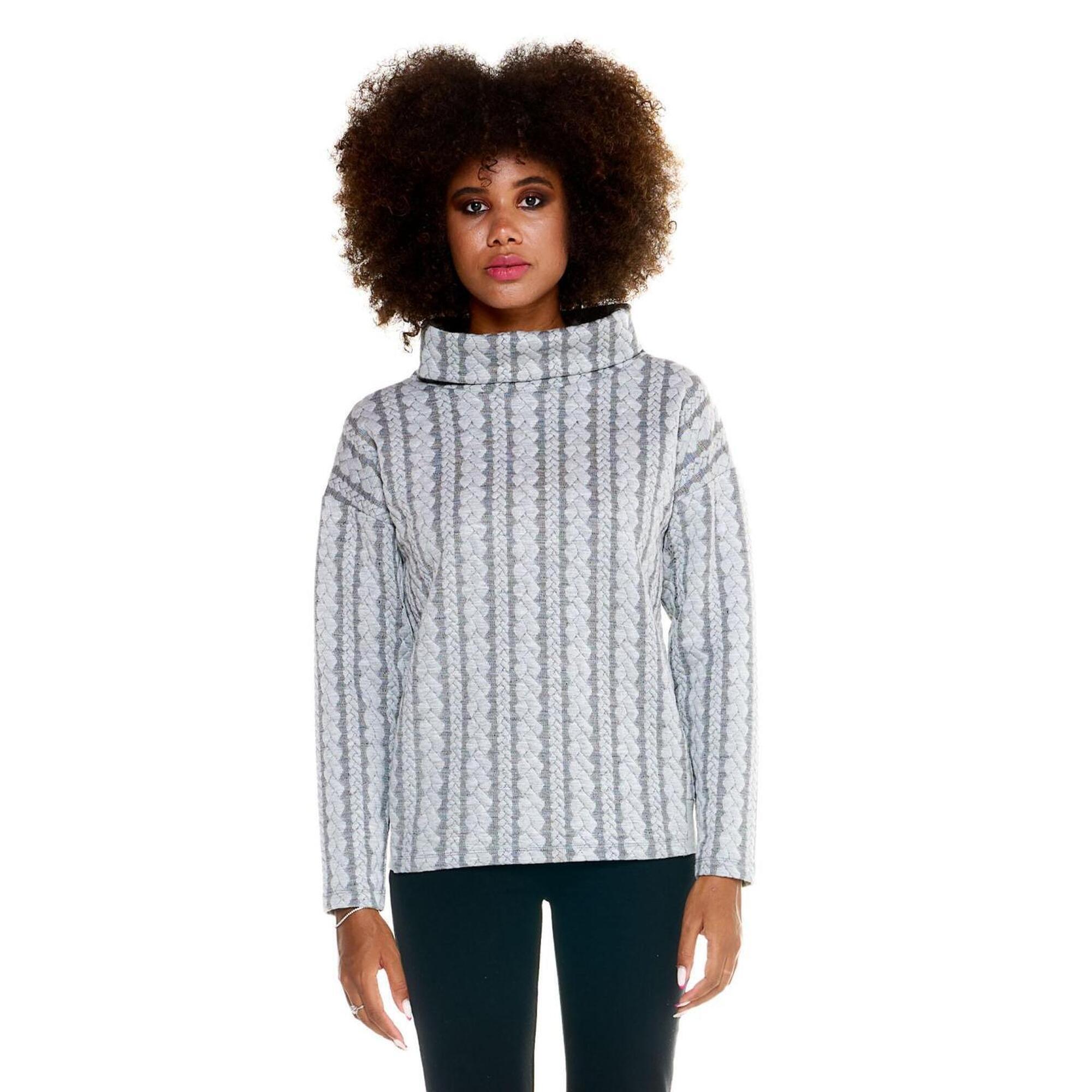 Leone 1947 Apparel - Pull Torsadé Femme Leone Greyss - Sweat-shirt - Gris - 42 M/l - Decathlon