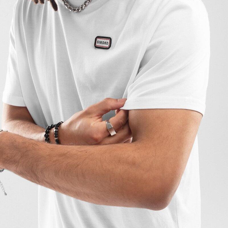 T-shirt coton manches courtes homme Lifestyle Urban Blanc