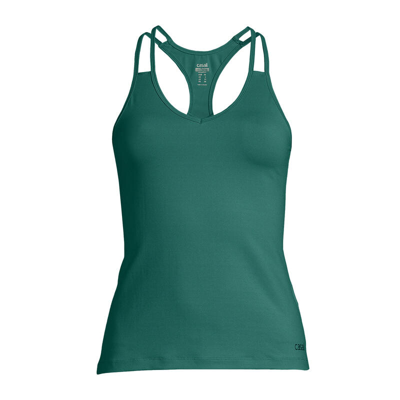 Maiou fitness femei V-Neck Racerback verde