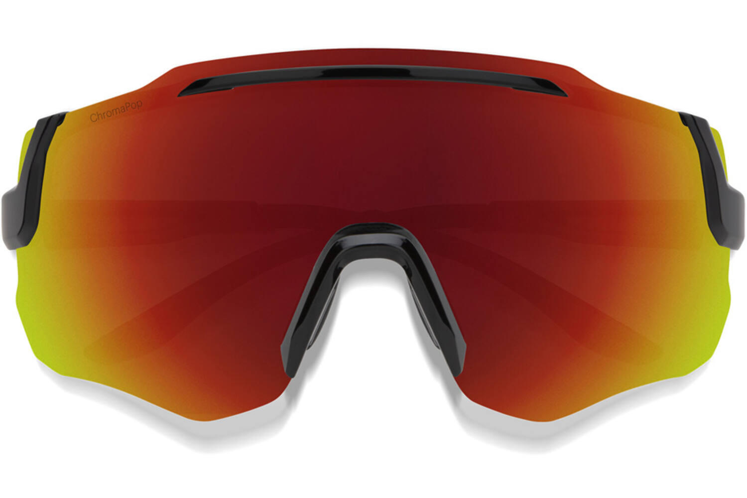 Lunettes Smith Momentum noir chromapop rouge miroir 3/4