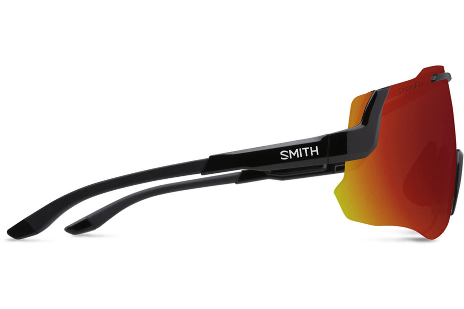 Lunettes Smith Momentum noir chromapop rouge miroir 2/4