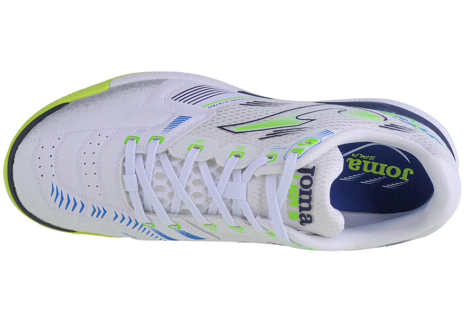 Bottes de foot Hommes Joma Liga.5 23 Indoor blanc 3/4
