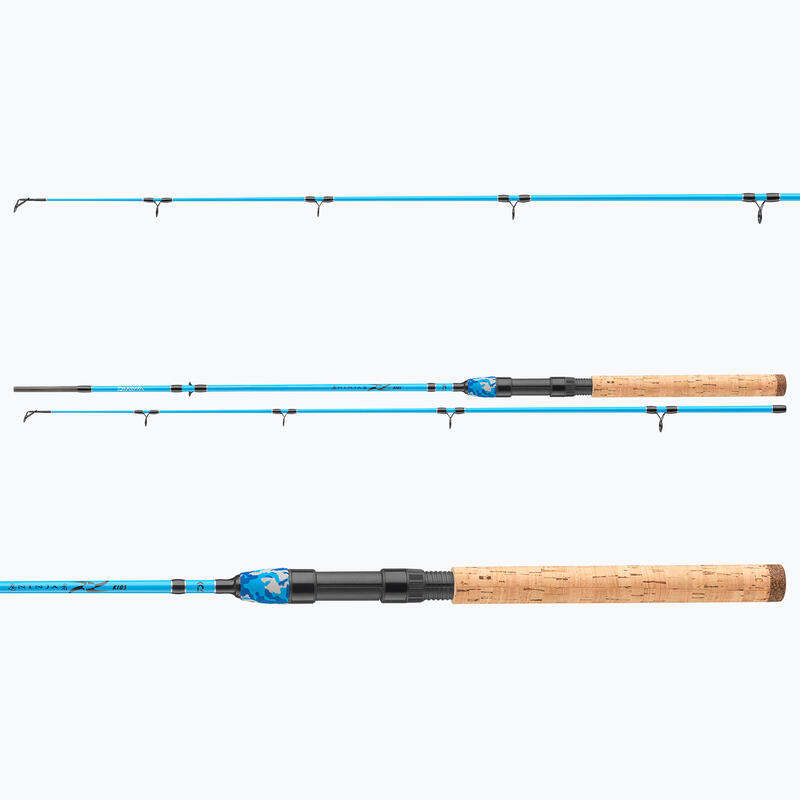 Lanseta pentru copii Daiwa Ninja X Kids blue, 1.60 m, 10-30 g