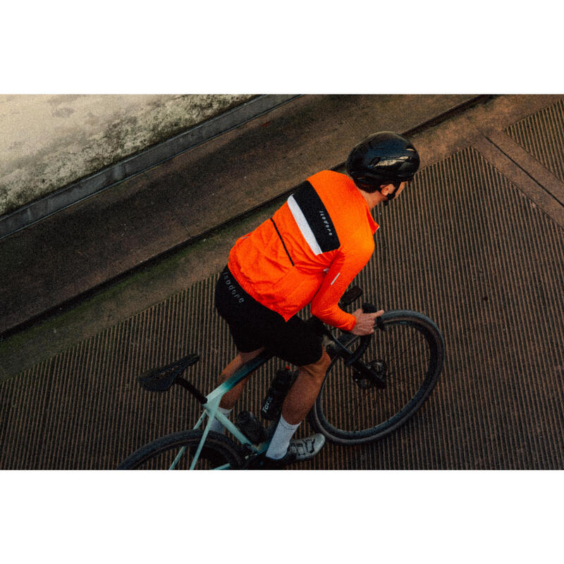 Maglia a manica lunga da ciclismo da uomo Netherlands Gravel WC Arancione