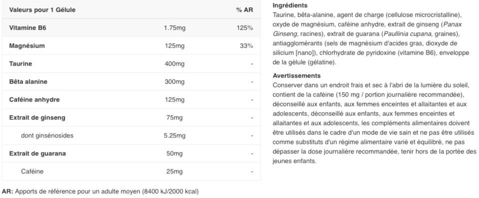 Pre-workout - Amok - 60 Gélules 2/3