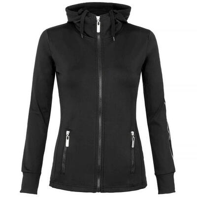 Felpa donna con zip e cappuccio START Cora nera