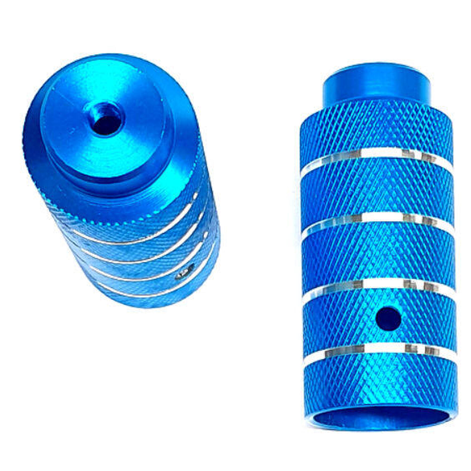 Hzb Rallonges/pegs d'arbre freestyle Hzb 110 mm bleu jeu de 2 pièces