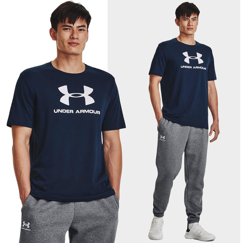 Koszulka fitness męska UNDER ARMOUR LOGO SS z krótkim rękawem