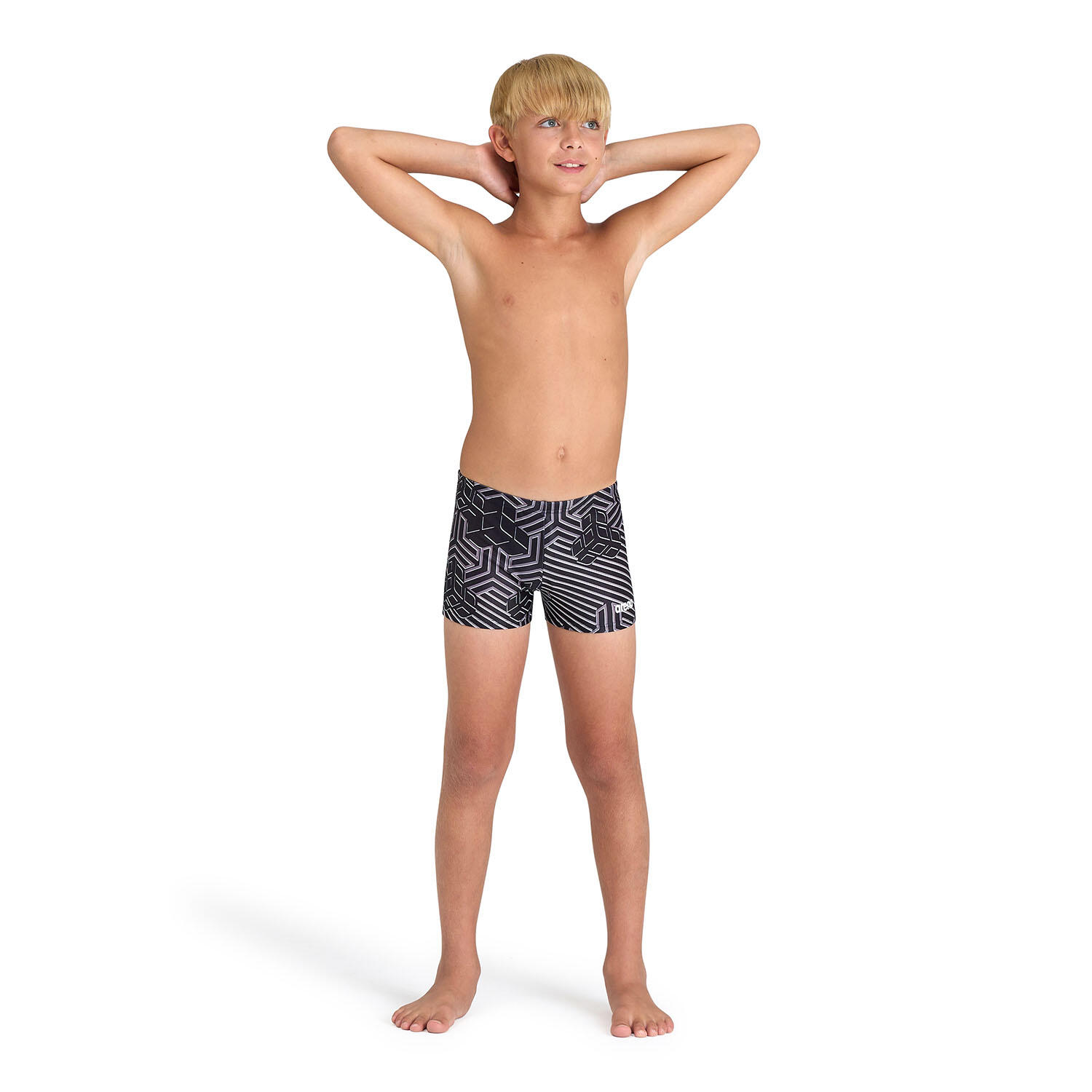 Arena Jongens Zwembroek Kikko Pro Swim Short Zwart/Multi 3/5