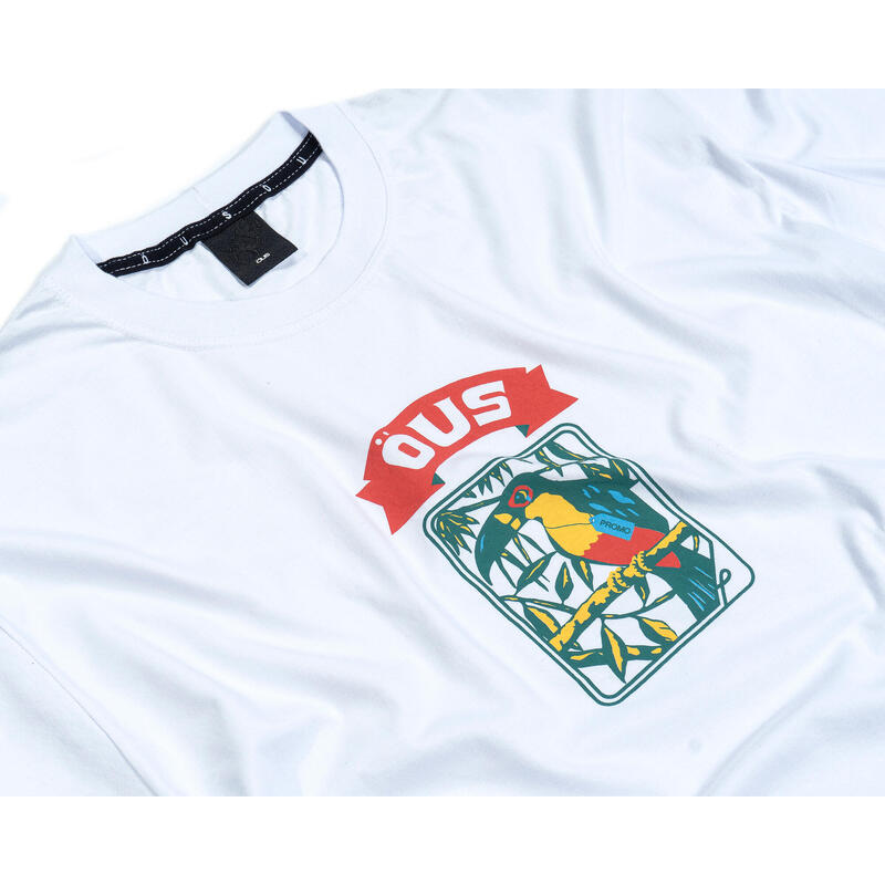 T-Shirt Bio Öus manches courtes FAUNA EM PROMO WHITE