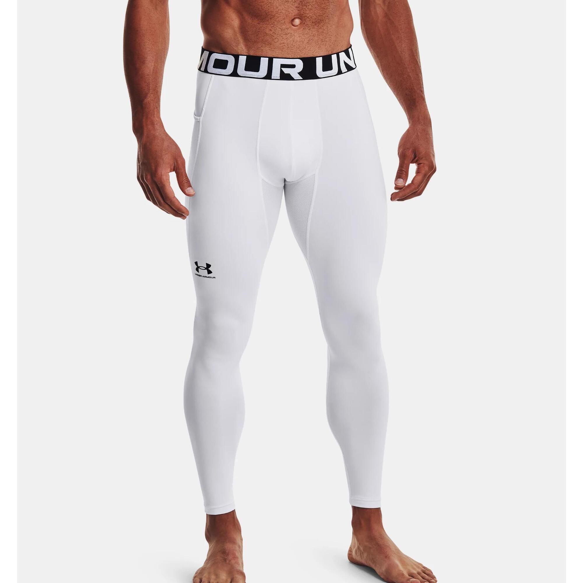 Under Armour - Legging Coldgear® Under Armour Blanc Pour Homme - Collant - Blanc - 40 M - Decathlon