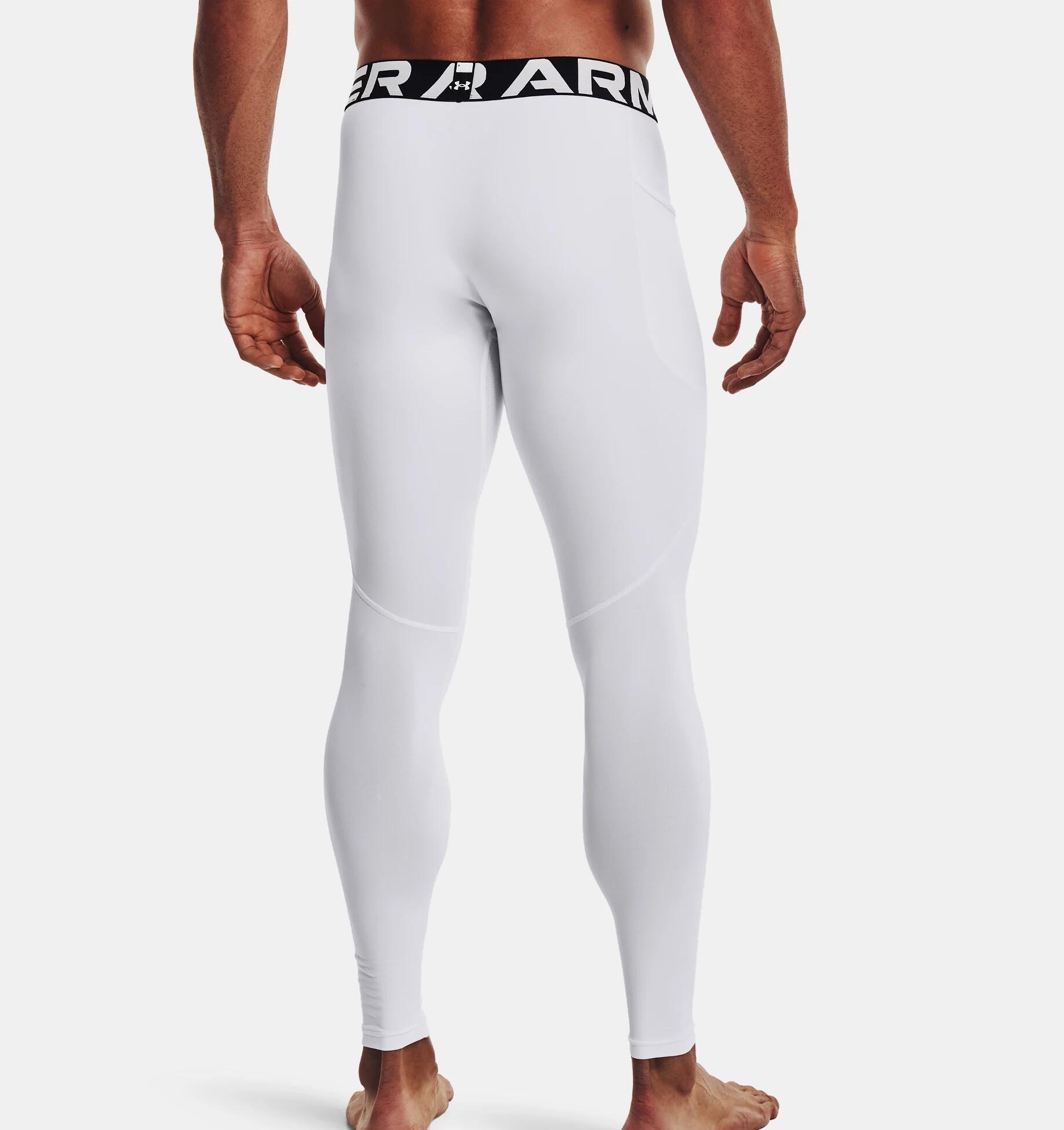 Malla ColdGear® Under Armour Blanca para hombre 2/6