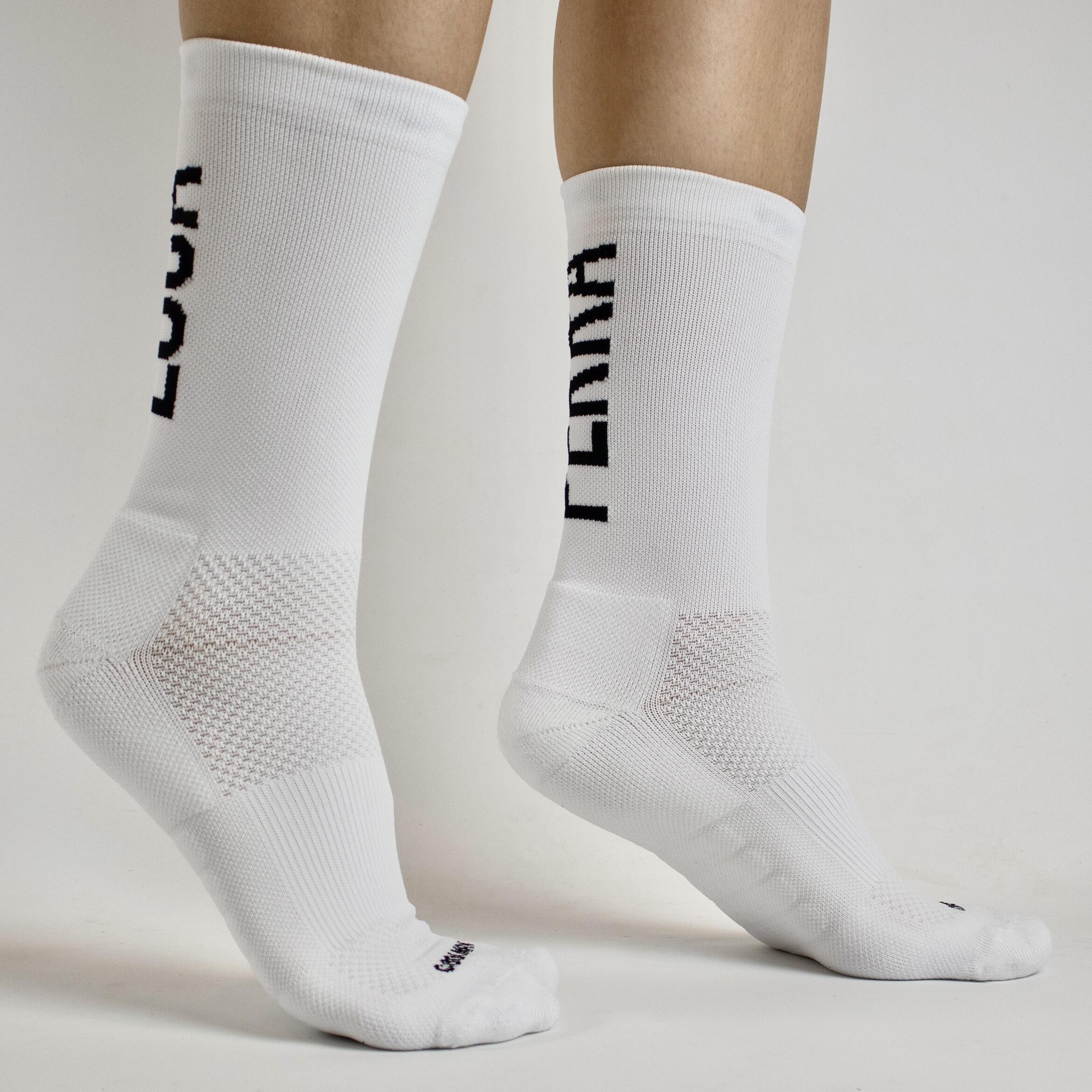 Calcetines Deportivos Running Perro Loco unisex Perra Loca Blanco 2/3