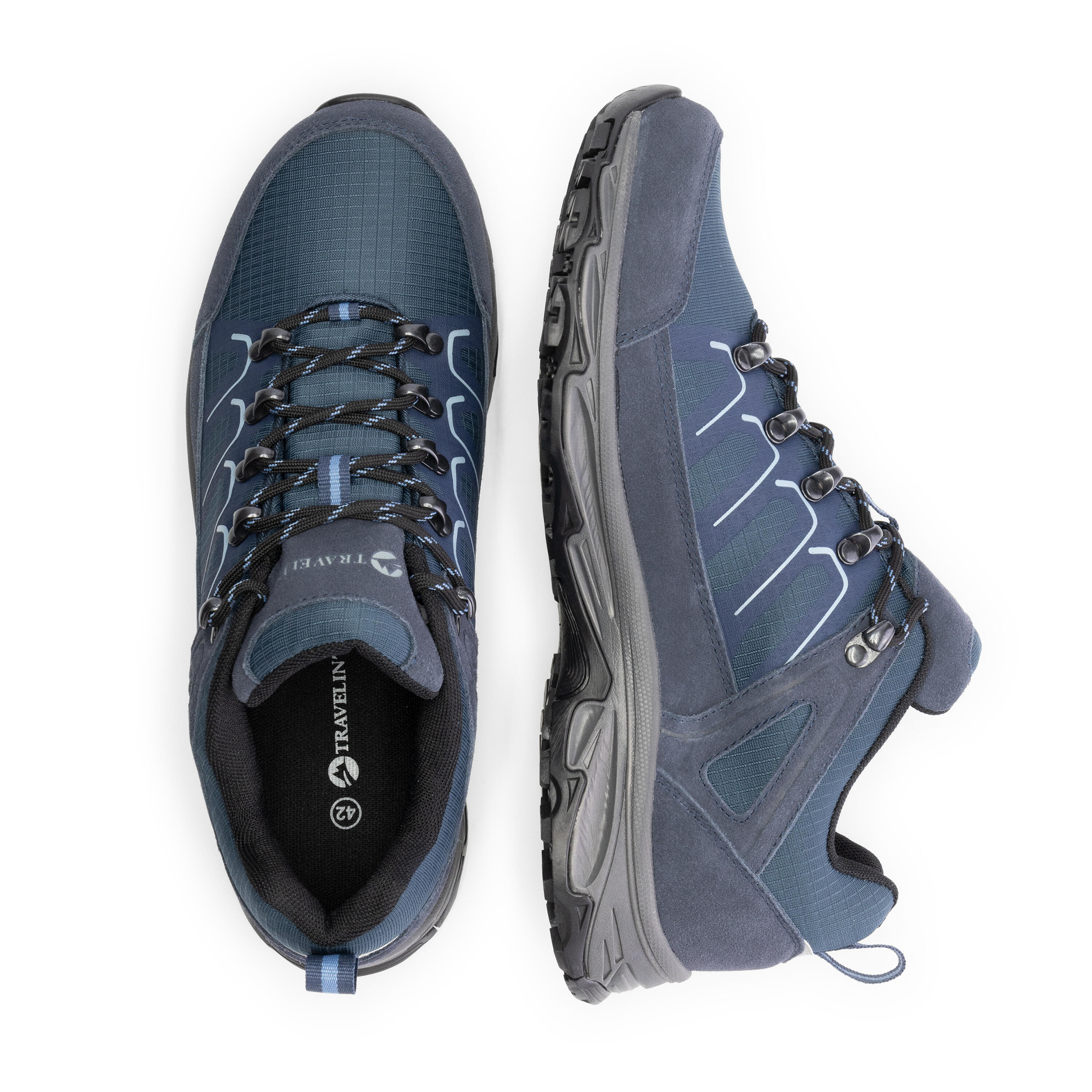 Lokken Hombre - Zapatillas de senderismo bajas - Impermeable - Azul 4/7