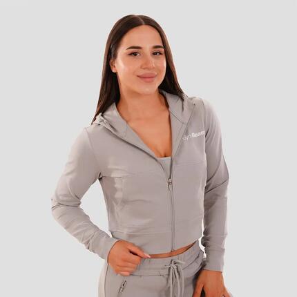 Bluza damska fitness z kapturem i zamkiem TRN