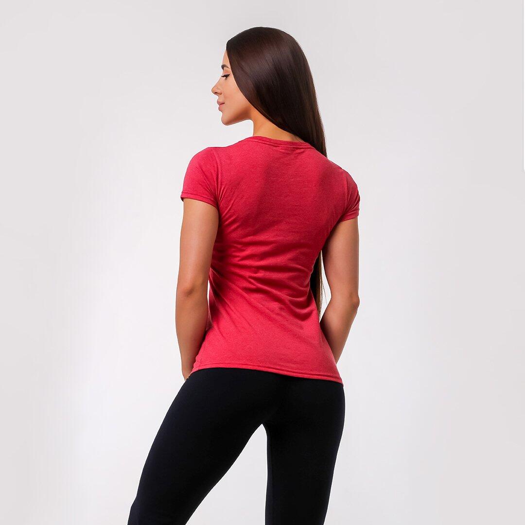 T-shirt donna slim rossa Basic 2/5