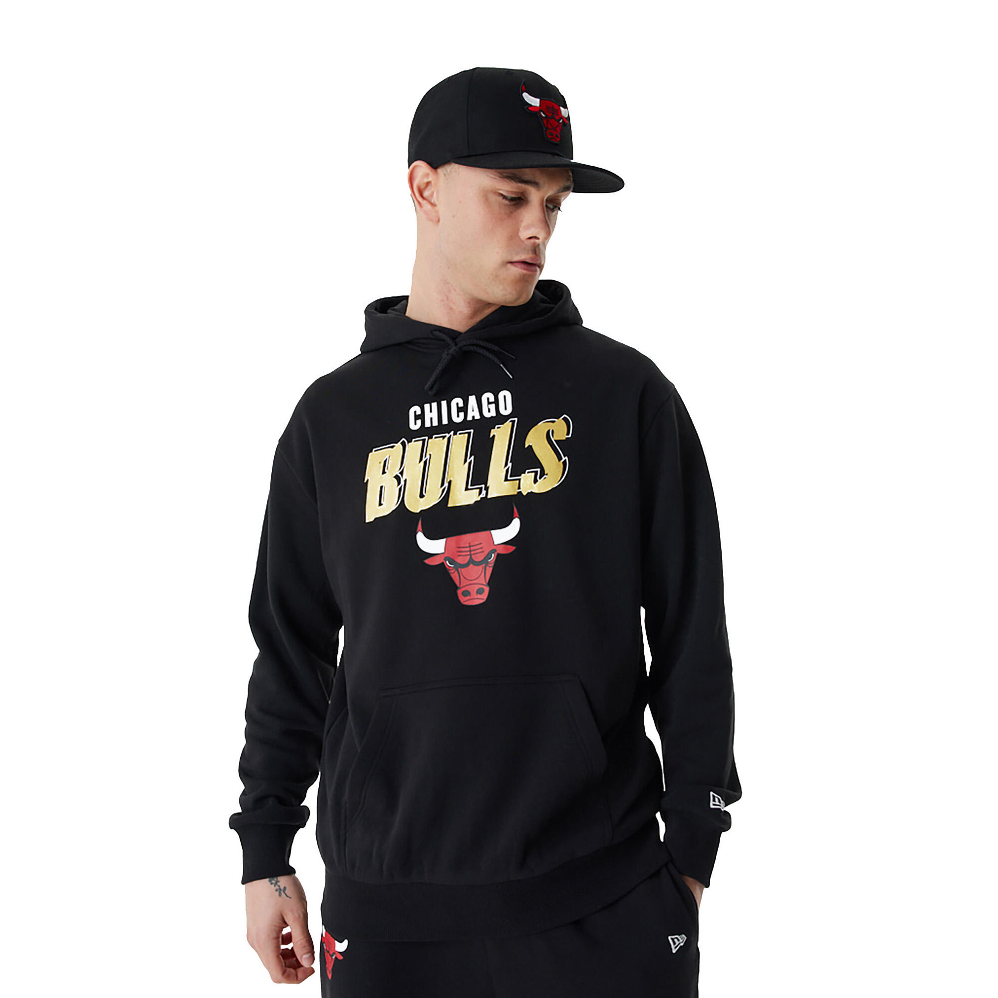 NEW ERA New Era Team Script OS Hoody Chicago Bulls herensweatshirt