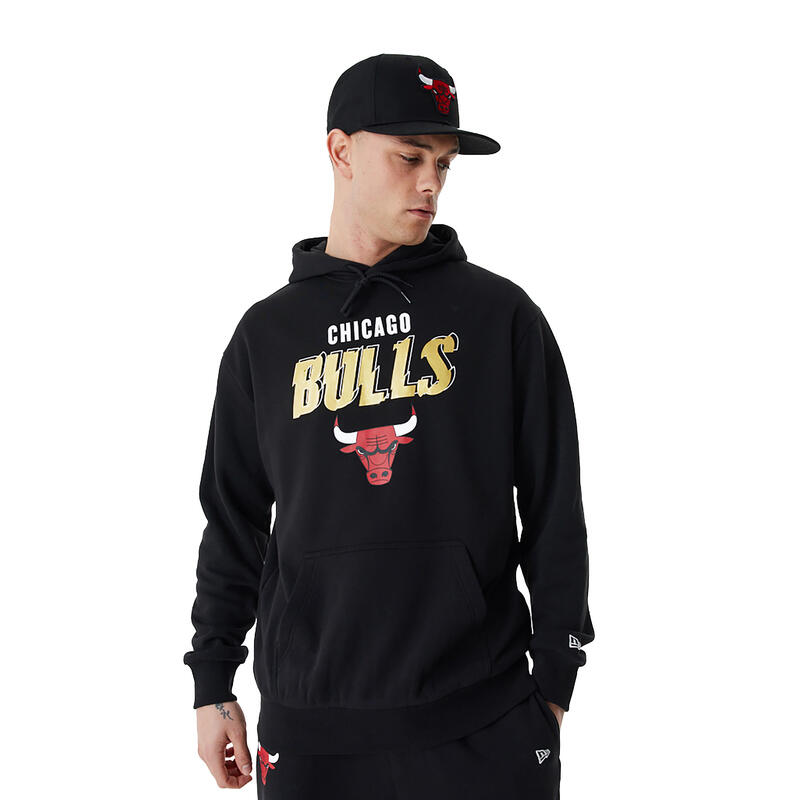 Hanorac pentru bărbați New Era Team Script OS Hoody Chicago Bulls