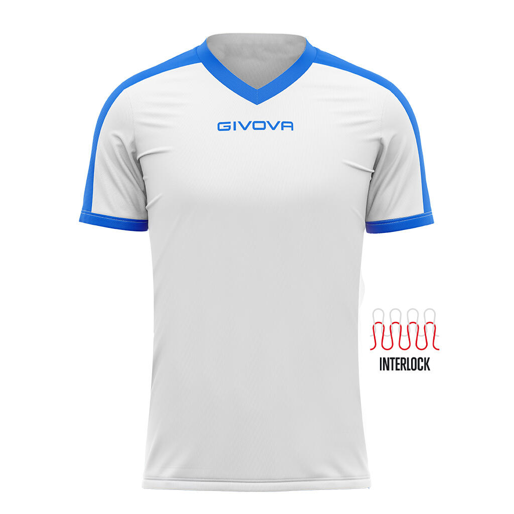 Givova Revolution sportshirt 100% polyester, korte mouw, V-hals, losse pasvorm 2/5