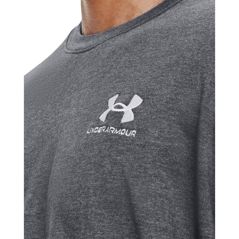 Póló Under Armour UA LOGO EMB HEAVYWEIGHT SS, Szürke, Férfiak