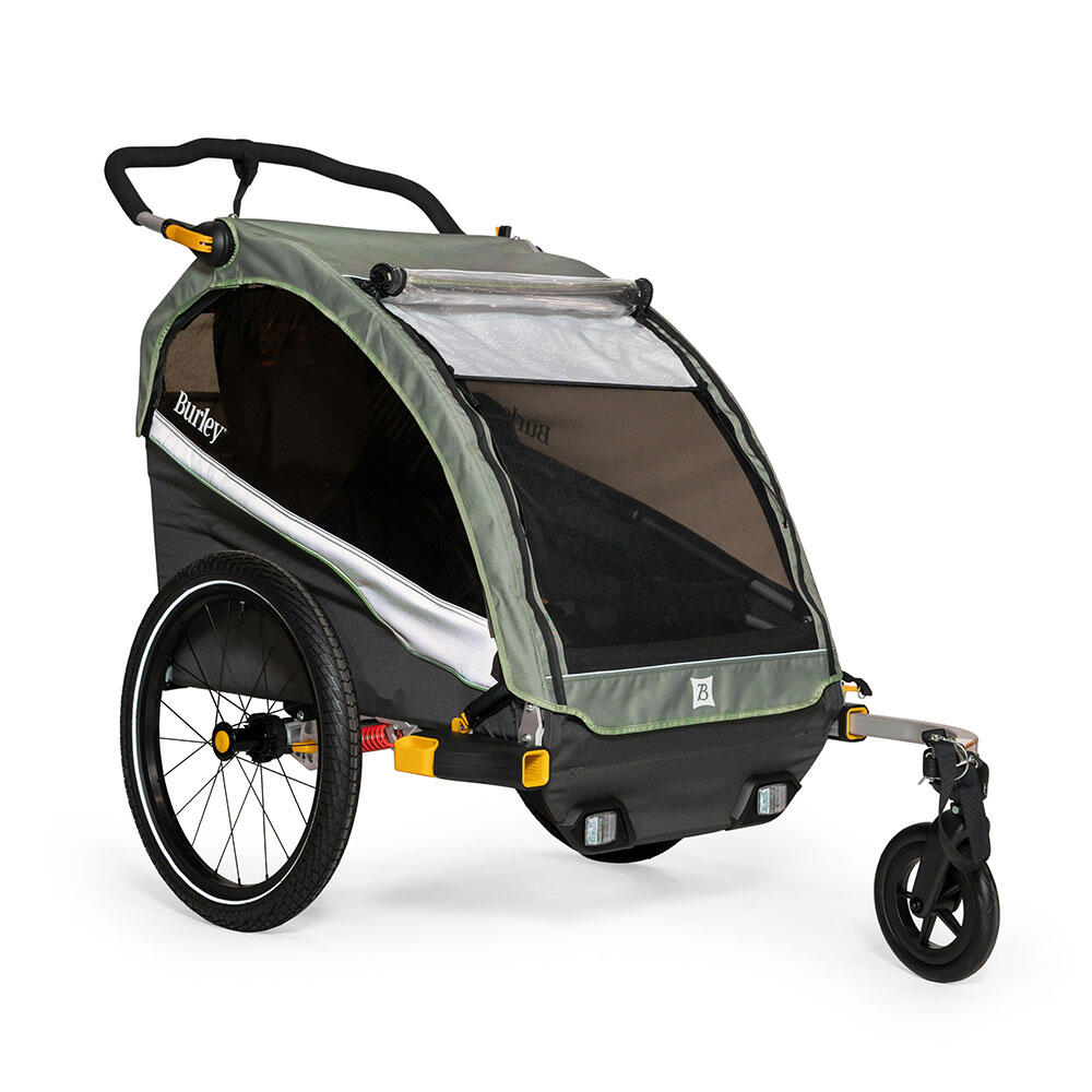 Burley D'Lite X Bike Trailer Stroller Double 1/5