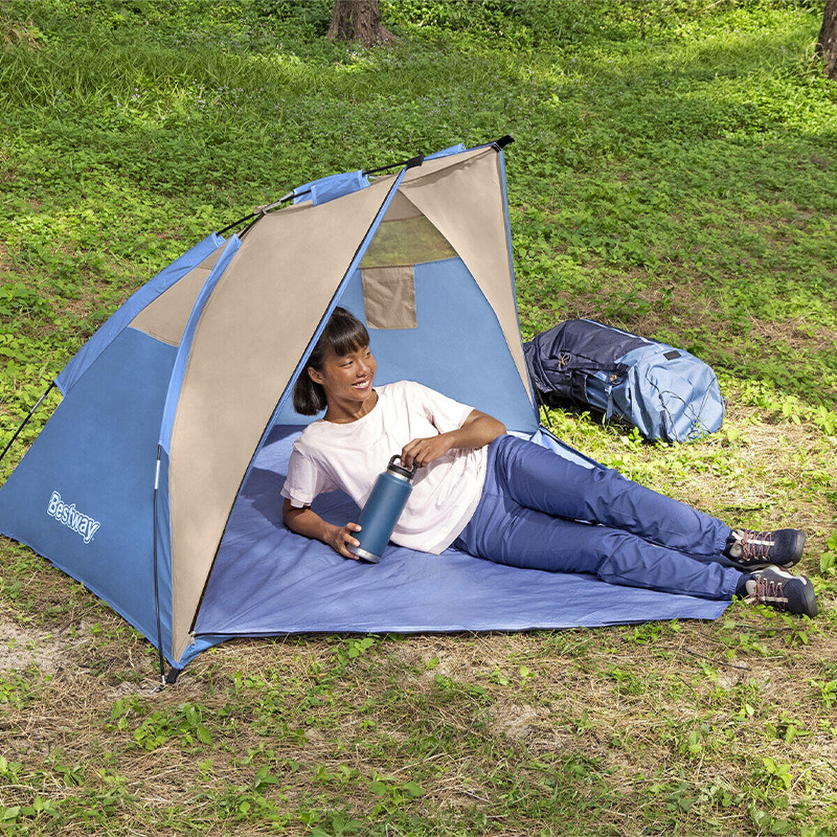 Strandtent Bestway Blauw 3/7