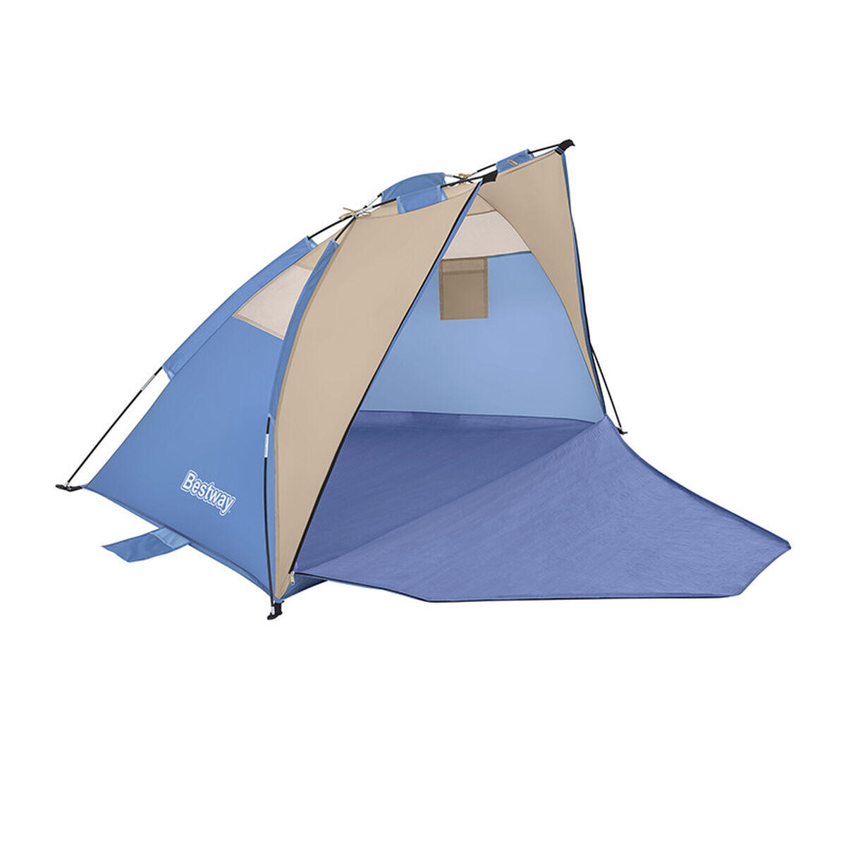 Spokey Tenda Da Spiaggia Pop-up 210x105 Cm - Istantanea, Protezione UV 25 SPF, Paravento Per Famiglie, Con Borsa E Picchetti - 3