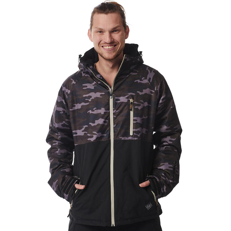 Ski-/Snowboardjacke Herren - Tumbler camo black