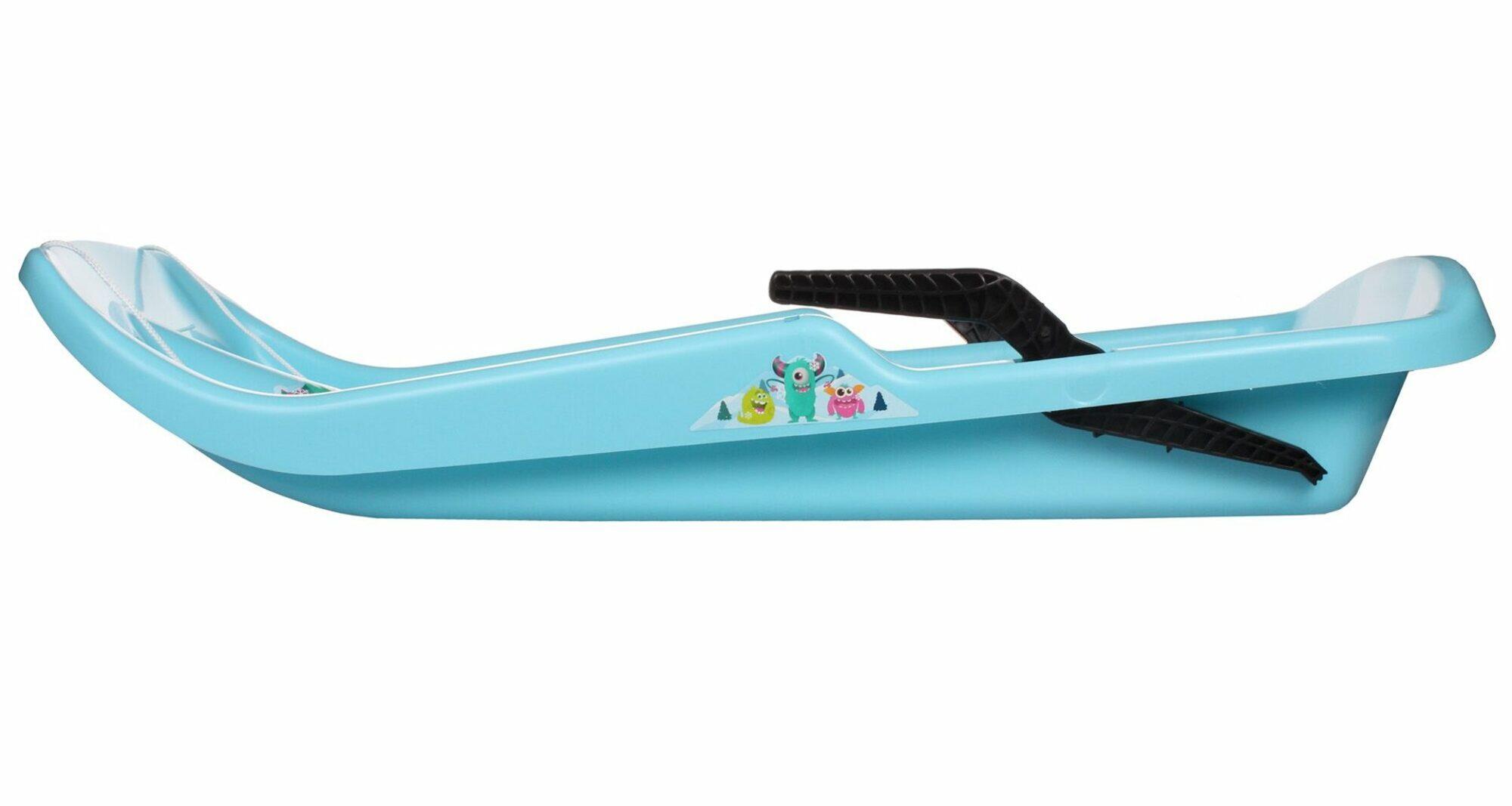 Set van 5 kindersleeën met geïntegreerde remmen - Turquoise blauw 2/4