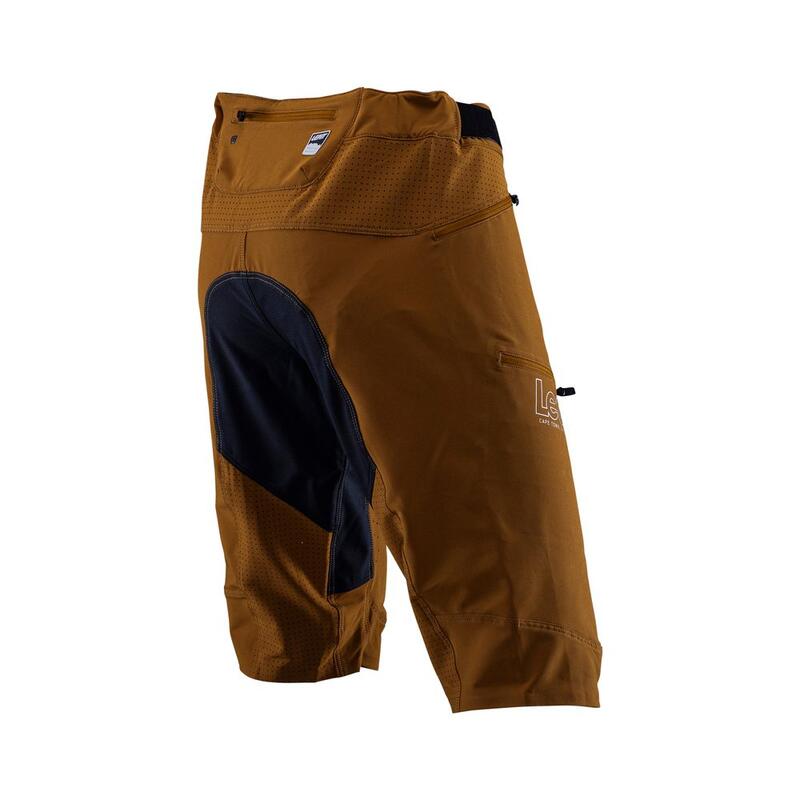 Pantaloncini MTB Enduro 3.0 ultra comodi resistenti all'acqua Marrone Uomo