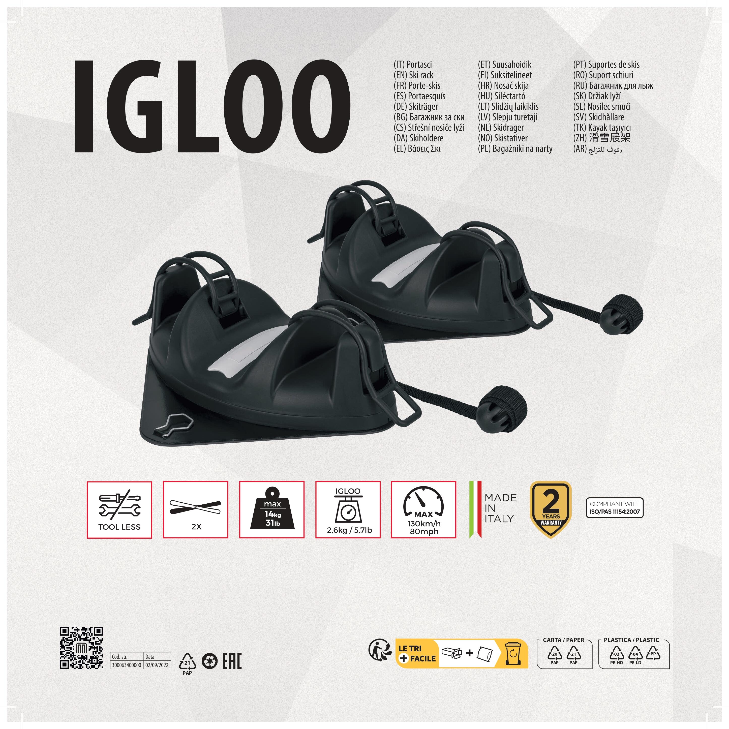 Magnet Skiträger Igloo 5/7