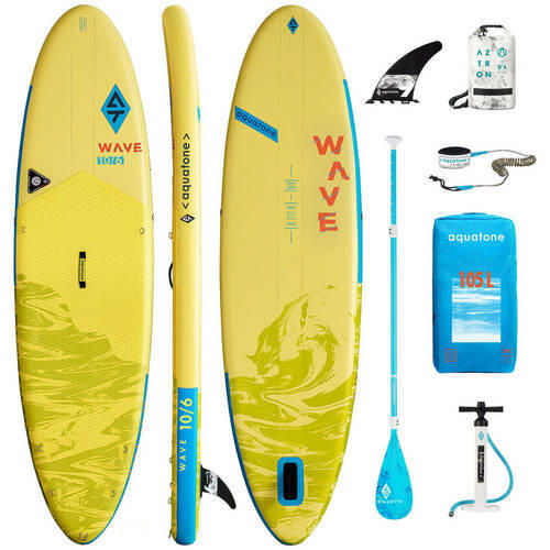 Zestaw Deska pompowana SUP Aquatone Wave 10'6" 320cm z wodoodporną torbą 5l